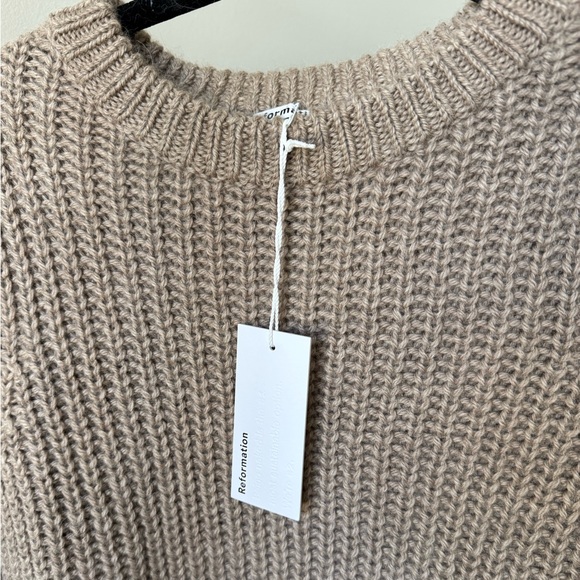 NWT Reformation Moneta Sweater (Brown) - Picture 6 of 6